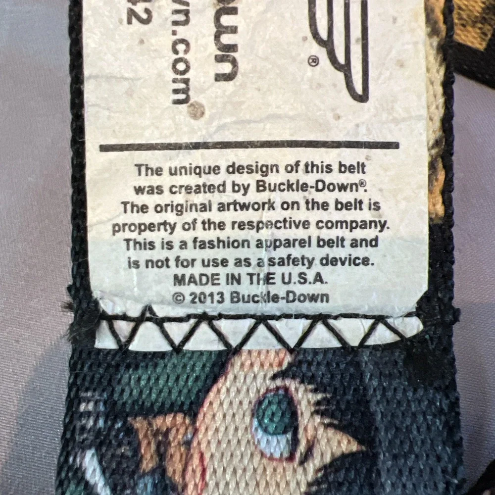 Buckle-Down Buckle-Up with Buckle-Down Attack on Titan Belt Unisex Multicolor